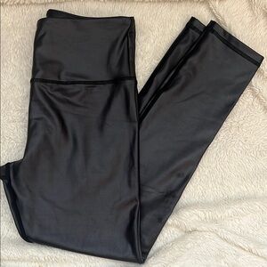 ZYIA black metallic leggings